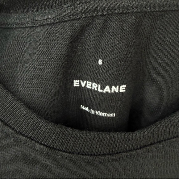Everlane 100% Organic Cotton Muscle Tank in black Size S NWOT - Picture 3 of 6
